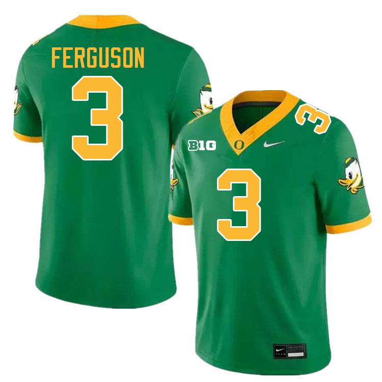 Terrance Ferguson Oregon Jersey,Oregon Ducks Football Uniforms Youth-Green 2024